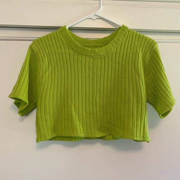 Cute Sweater Set in Lime Green - Picture 2 of 8